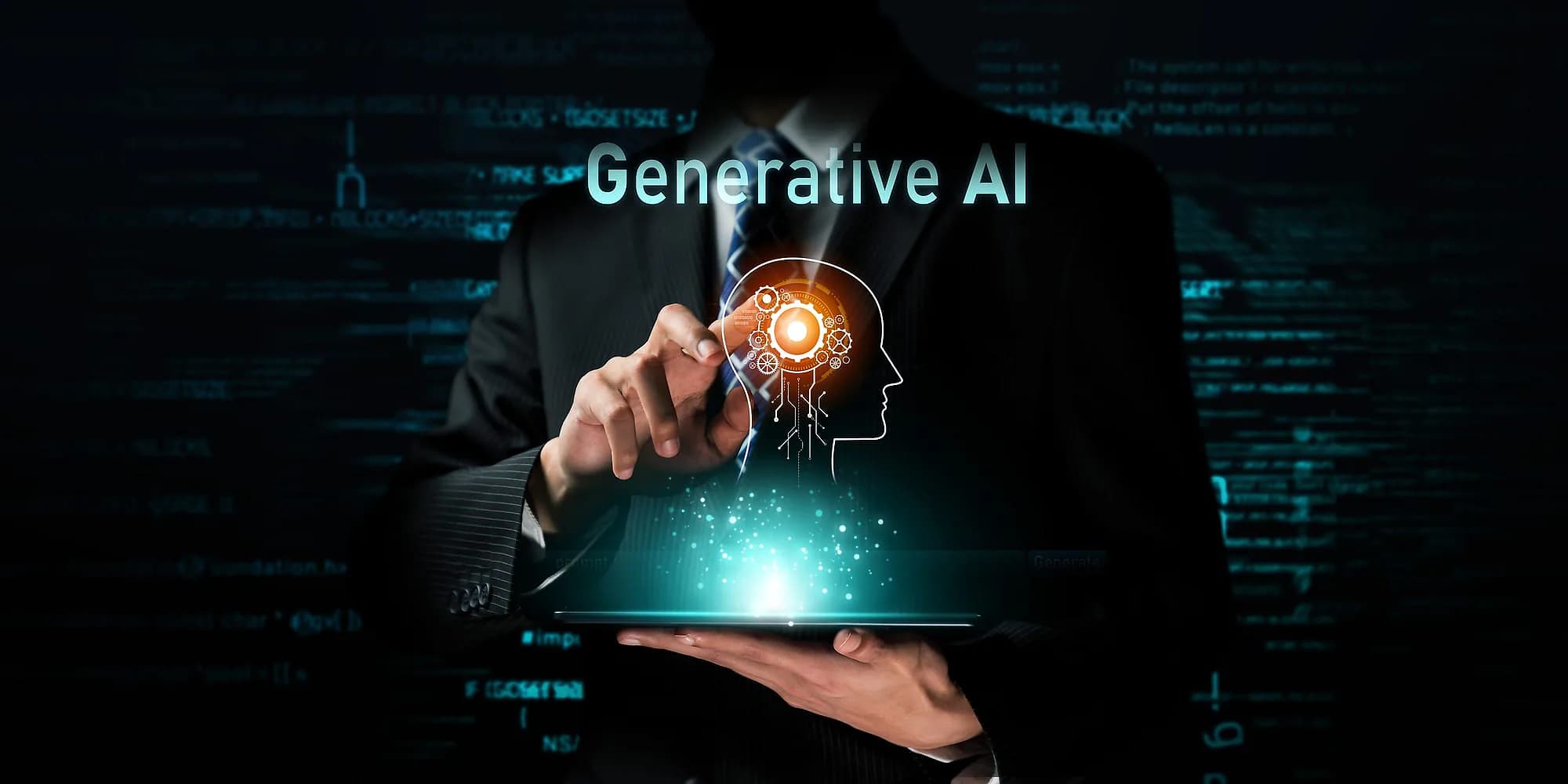 Operator working alongside an AI assistant interface